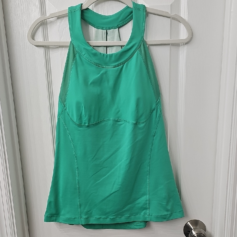 Lululemon Athletica Jade Green Halter Tank Top